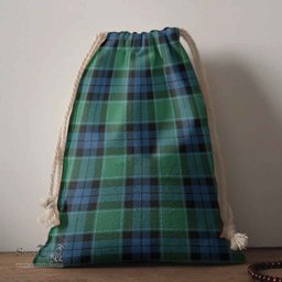ScotsTee Shop Scottish Graham of Menteith Ancient Clan Tartan Drawstring Bag Tartan Gift Bag
