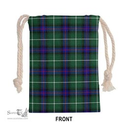 ScotsTee Shop Scottish MacDonald of the Isles Hunting Modern Clan Tartan Drawstring Bag Tartan Gift Bag