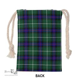 ScotsTee Shop Scottish MacDonald of the Isles Hunting Modern Clan Tartan Drawstring Bag Tartan Gift Bag