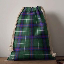 ScotsTee Shop Scottish MacDonald of the Isles Hunting Modern Clan Tartan Drawstring Bag Tartan Gift Bag