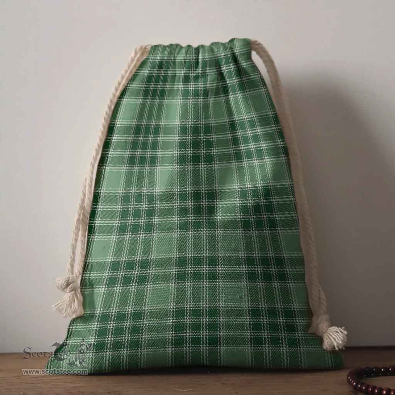 ScotsTee Shop Scottish MacDonald Lord of the Isles Hunting Clan Tartan Drawstring Bag Tartan Gift Bag