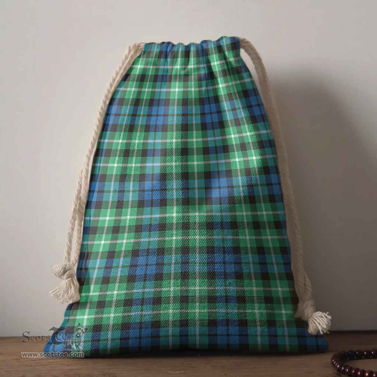 ScotsTee Shop Scottish Graham of Montrose Ancient Clan Tartan Drawstring Bag Tartan Gift Bag