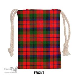 ScotsTee Shop Scottish MacNaughton Modern Clan Tartan Drawstring Bag Tartan Gift Bag