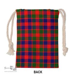 ScotsTee Shop Scottish Gow (or McGouan) Clan Crest Tartan Drawstring Bag Tartan Gift Bag