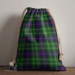 ScotsTee Shop Scottish Leslie Hunting Clan Tartan Drawstring Bag Tartan Gift Bag