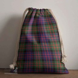 ScotsTee Shop Scottish MacDonald (Clan Donald) Clan Crest Tartan Drawstring Bag Tartan Gift Bag