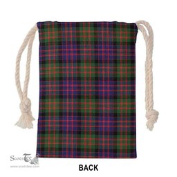 ScotsTee Shop Scottish MacDonald (Clan Donald) Clan Crest Tartan Drawstring Bag Tartan Gift Bag