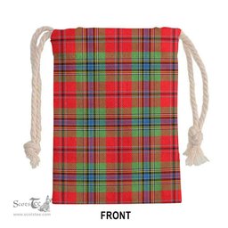 ScotsTee Shop Scottish MacLean of Duart Modern Clan Tartan Drawstring Bag Tartan Gift Bag