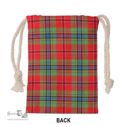 ScotsTee Shop Scottish MacLean of Duart Modern Clan Tartan Drawstring Bag Tartan Gift Bag