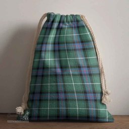 ScotsTee Shop Scottish MacDonald of the Isles Hunting Ancient Clan Tartan Drawstring Bag Tartan Gift Bag