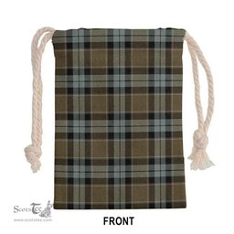 ScotsTee Shop Scottish Graham of Menteith Weathered Clan Tartan Drawstring Bag Tartan Gift Bag
