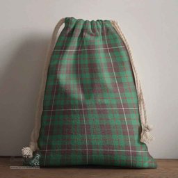 ScotsTee Shop Scottish MacKinnon Hunting Ancient Clan Tartan Drawstring Bag Tartan Gift Bag