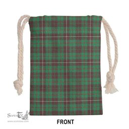 ScotsTee Shop Scottish MacKinnon Hunting Ancient Clan Tartan Drawstring Bag Tartan Gift Bag