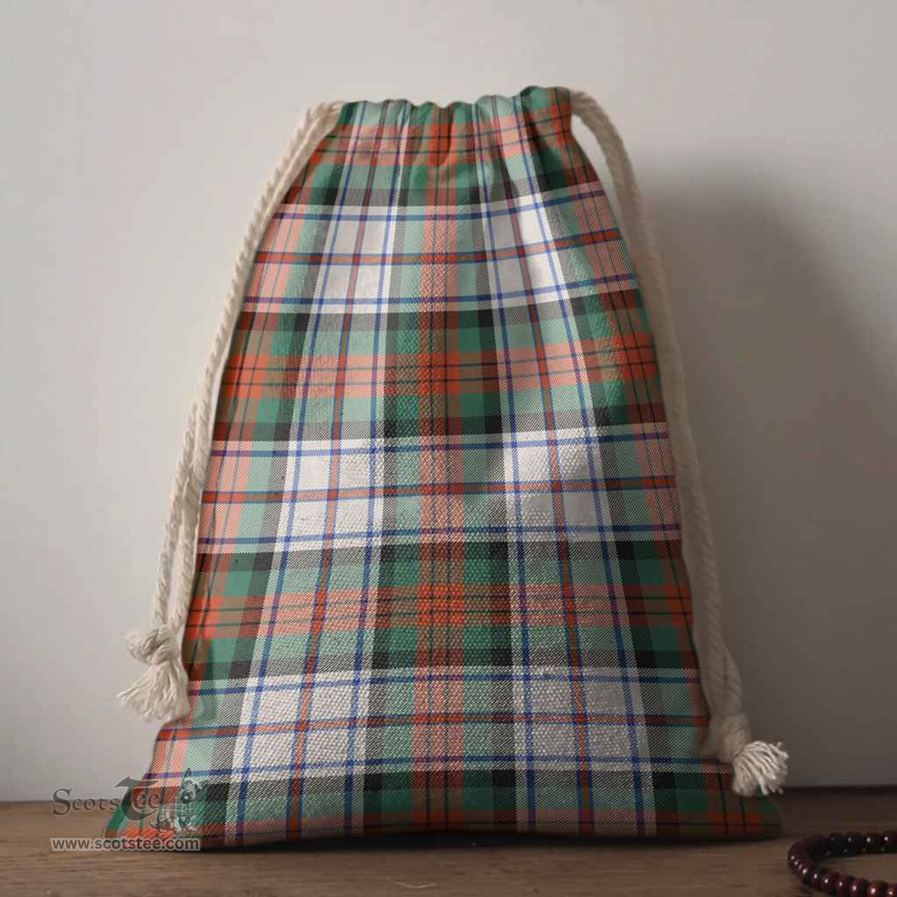 ScotsTee Shop Scottish MacDuff Dress Ancient Clan Tartan Drawstring Bag Tartan Gift Bag
