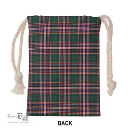 ScotsTee Shop Scottish MacFarlane Hunting Modern Clan Tartan Drawstring Bag Tartan Gift Bag