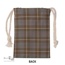 ScotsTee Shop Scottish MacIntyre Hunting Weathered Clan Tartan Drawstring Bag Tartan Gift Bag