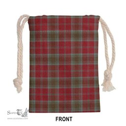 ScotsTee Shop Scottish Lindsay Weathered Clan Tartan Drawstring Bag Tartan Gift Bag