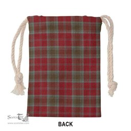 ScotsTee Shop Scottish Lindsay Weathered Clan Tartan Drawstring Bag Tartan Gift Bag