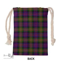 ScotsTee Shop Scottish MacDonell of Glengarry Clan Crest Tartan Drawstring Bag Tartan Gift Bag