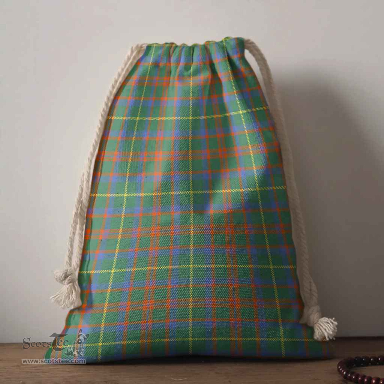 ScotsTee Shop Scottish MacKintosh Hunting Ancient Clan Tartan Drawstring Bag Tartan Gift Bag