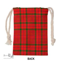 ScotsTee Shop Scottish MacDonnell of Keppoch Modern Clan Tartan Drawstring Bag Tartan Gift Bag