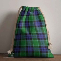 ScotsTee Shop Scottish Graham of Menteith Modern Clan Tartan Drawstring Bag Tartan Gift Bag