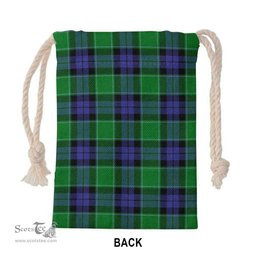 ScotsTee Shop Scottish Graham of Menteith Modern Clan Tartan Drawstring Bag Tartan Gift Bag