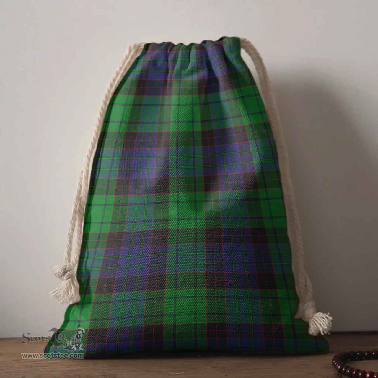 ScotsTee Shop Scottish Stewart Old Modern Clan Tartan Drawstring Bag Tartan Gift Bag