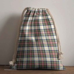 ScotsTee Shop Scottish Stewart Dress Ancient Clan Tartan Drawstring Bag Tartan Gift Bag