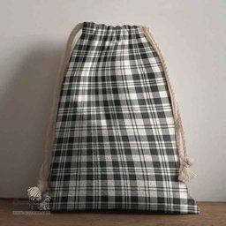 ScotsTee Shop Scottish Scott Black & White Ancient Clan Tartan Drawstring Bag Tartan Gift Bag