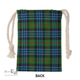 ScotsTee Shop Scottish Newlands of Lauriston Clan Tartan Drawstring Bag Tartan Gift Bag