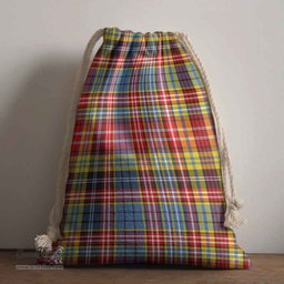 ScotsTee Shop Scottish Ogilvie of Airlie Ancient Clan Tartan Drawstring Bag Tartan Gift Bag
