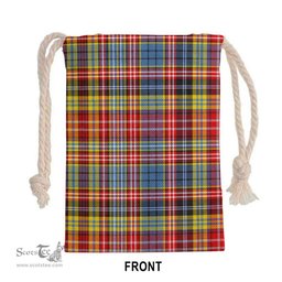 ScotsTee Shop Scottish Ogilvie of Airlie Ancient Clan Tartan Drawstring Bag Tartan Gift Bag