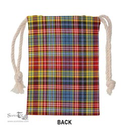 ScotsTee Shop Scottish Ogilvie of Airlie Ancient Clan Tartan Drawstring Bag Tartan Gift Bag