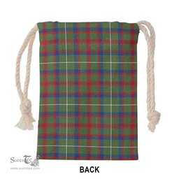ScotsTee Shop Scottish Shaw Green Modern Clan Tartan Drawstring Bag Tartan Gift Bag