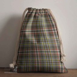ScotsTee Shop Scottish Scott Green Weathered Clan Tartan Drawstring Bag Tartan Gift Bag