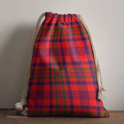 ScotsTee Shop Scottish Murray (of Dysart) Clan Crest Tartan Drawstring Bag Tartan Gift Bag