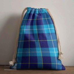 ScotsTee Shop Scottish McKerrell Clan Tartan Drawstring Bag Tartan Gift Bag