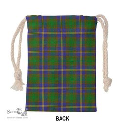ScotsTee Shop Scottish Strange of Balkaskie Clan Tartan Drawstring Bag Tartan Gift Bag