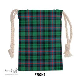 ScotsTee Shop Scottish Urquhart Broad Red Ancient Clan Tartan Drawstring Bag Tartan Gift Bag