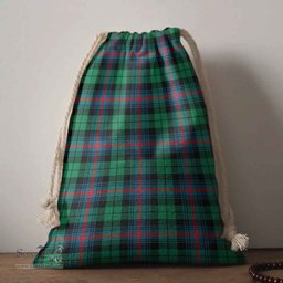 ScotsTee Shop Scottish Urquhart Broad Red Ancient Clan Tartan Drawstring Bag Tartan Gift Bag
