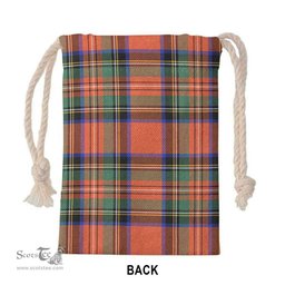ScotsTee Shop Scottish Stewart Royal Ancient Clan Tartan Drawstring Bag Tartan Gift Bag