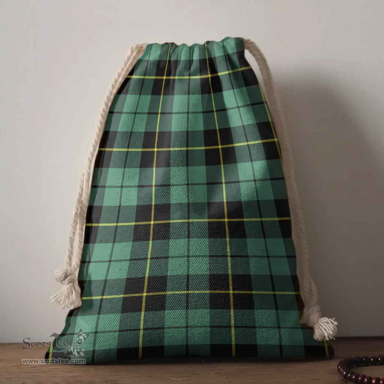 ScotsTee Shop Scottish Wallace Hunting Ancient Clan Tartan Drawstring Bag Tartan Gift Bag