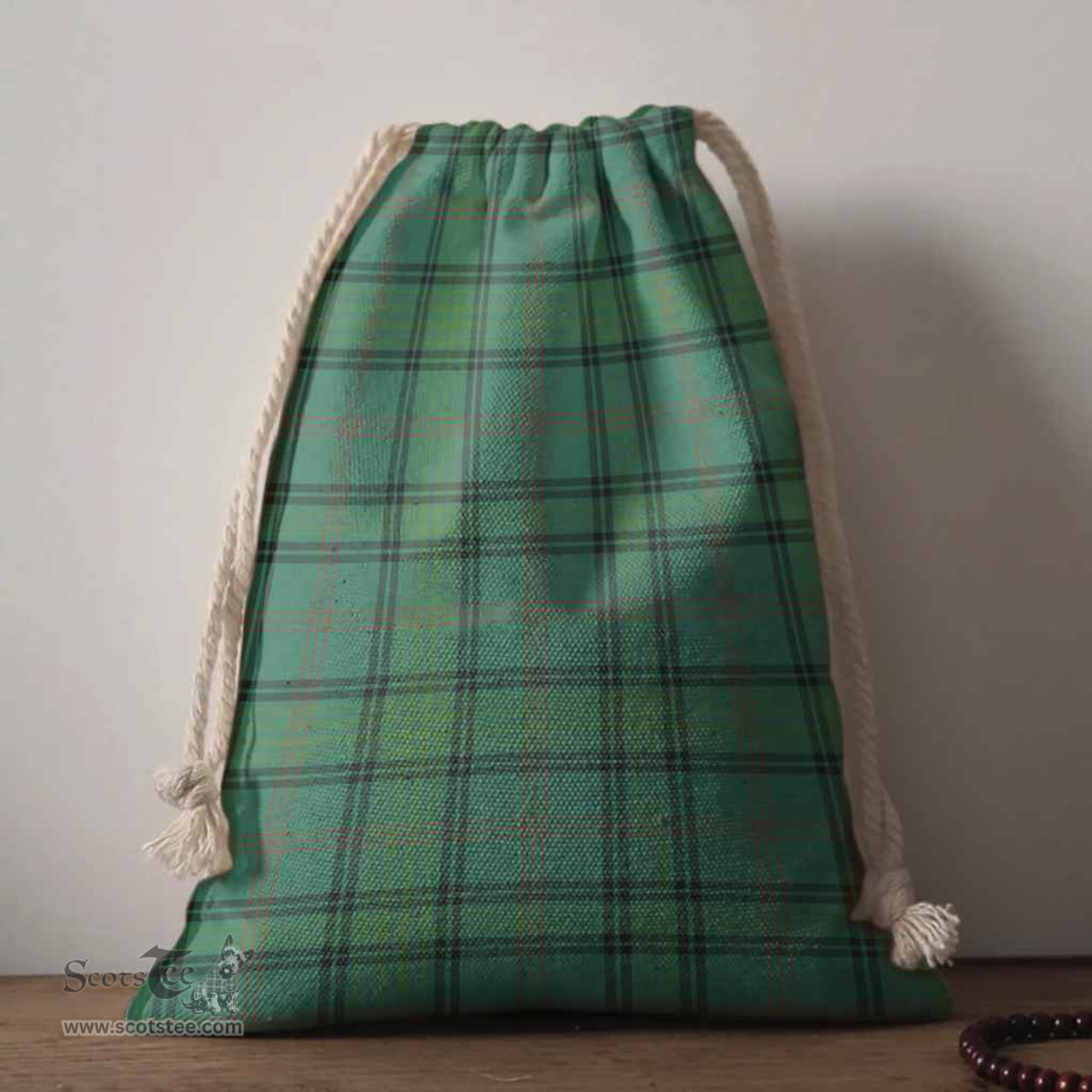 ScotsTee Shop Scottish Ross Hunting Ancient Clan Tartan Drawstring Bag Tartan Gift Bag