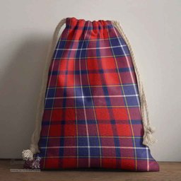 ScotsTee Shop Scottish Wishart Dress Clan Tartan Drawstring Bag Tartan Gift Bag