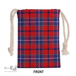 ScotsTee Shop Scottish Wishart Dress Clan Tartan Drawstring Bag Tartan Gift Bag