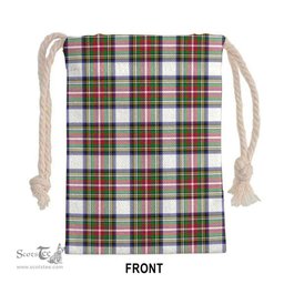 ScotsTee Shop Scottish Stewart Dress Modern Clan Tartan Drawstring Bag Tartan Gift Bag