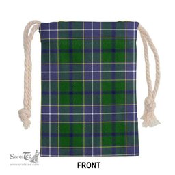 ScotsTee Shop Scottish Wishart Hunting Modern Clan Tartan Drawstring Bag Tartan Gift Bag