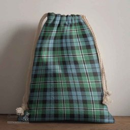 ScotsTee Shop Scottish Melville Clan Crest Tartan Drawstring Bag Tartan Gift Bag