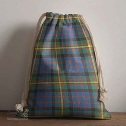 ScotsTee Shop Scottish MacSporran Ancient Clan Tartan Drawstring Bag Tartan Gift Bag